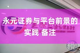永元证券与平台前景的实践 备注